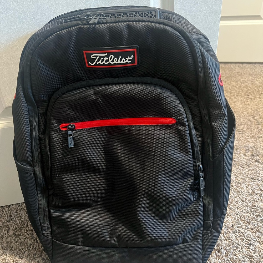 Titleist Black and Red Backpack